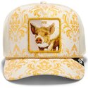 casquette-trucker-doree-et-blanche-cochon-ate-gilded-beast-the-farm-goorin-bros