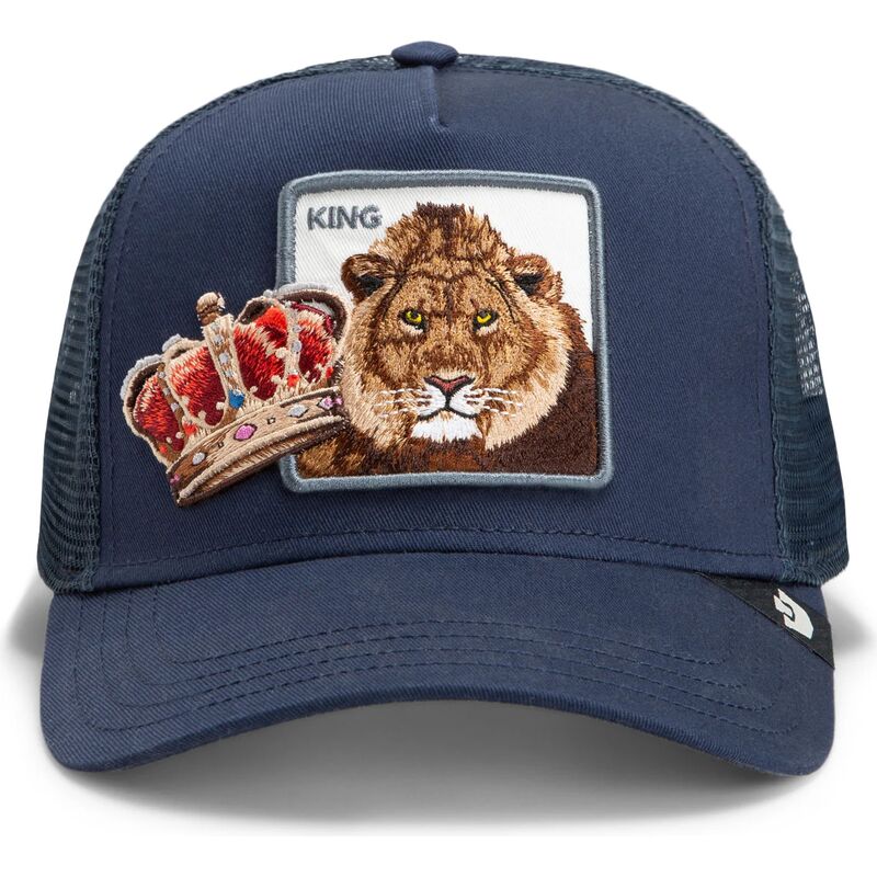 casquette-trucker-bleue-lion-royal-stay-royal-sidekick-the-farm-goorin-bros casquette-trucker-bleue-lion-royal-stay-royal-sidekick-the-farm-goorin-bros