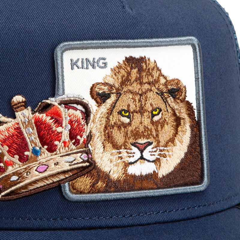 casquette-trucker-bleue-lion-royal-stay-royal-sidekick-the-farm-goorin-bros casquette-trucker-bleue-lion-royal-stay-royal-sidekick-the-farm-goorin-bros