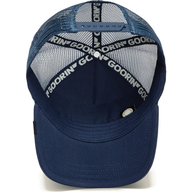 casquette-trucker-bleue-lion-royal-stay-royal-sidekick-the-farm-goorin-bros casquette-trucker-bleue-lion-royal-stay-royal-sidekick-the-farm-goorin-bros