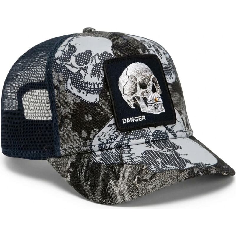 casquette-trucker-noire-et-bleue-crane-bone-head-danger-the-farm-goorin-bros