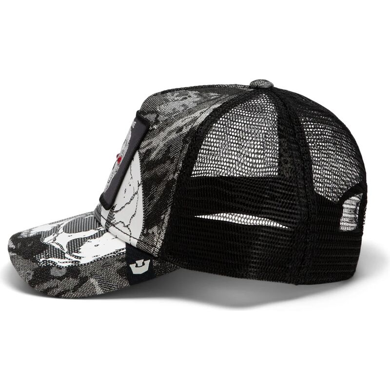 casquette-trucker-noire-crane-bone-head-unalive-the-farm-goorin-bros casquette-trucker-noire-crane-bone-head-unalive-the-farm-goorin-bros