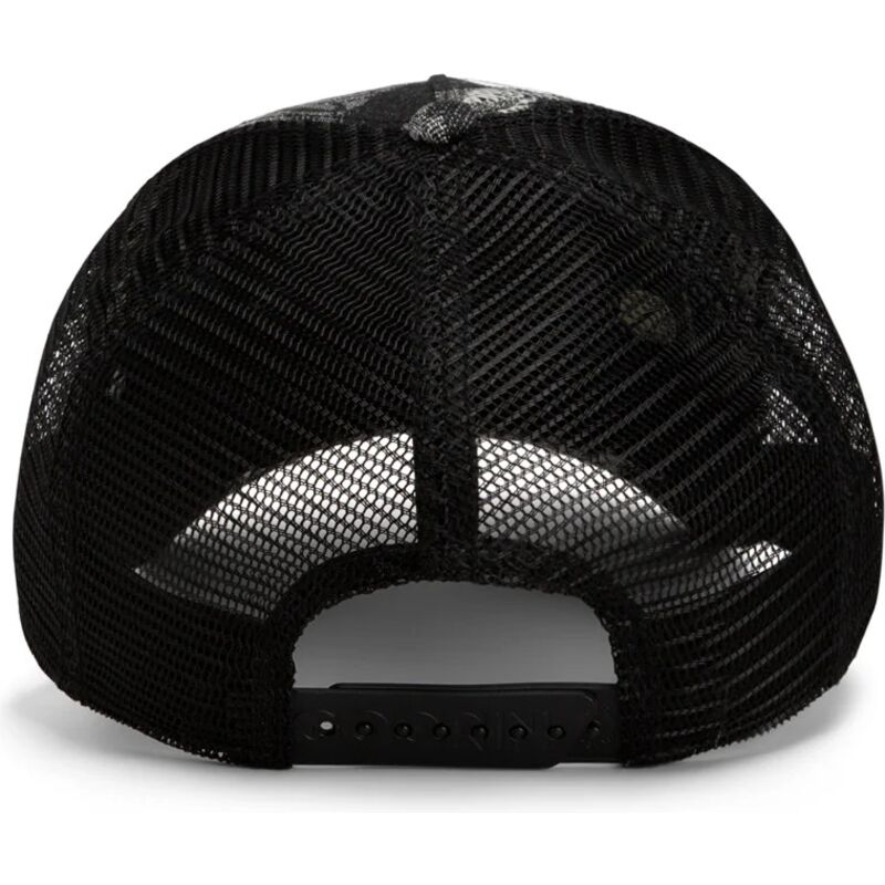 casquette-trucker-noire-crane-bone-head-unalive-the-farm-goorin-bros casquette-trucker-noire-crane-bone-head-unalive-the-farm-goorin-bros