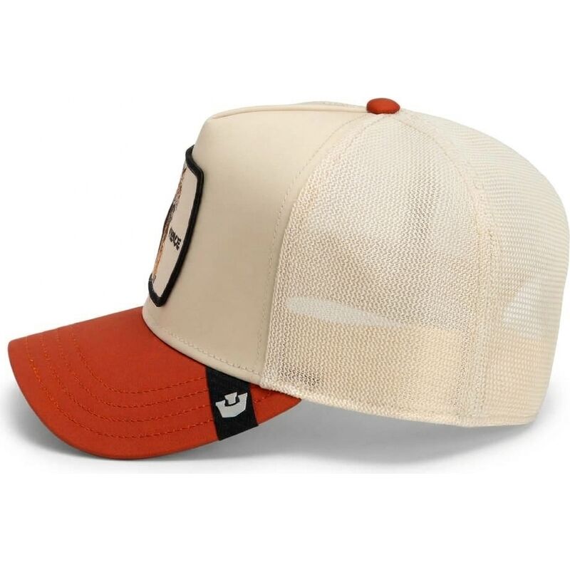 casquette-trucker-beige-et-marron-tigre-fierce-migration-the-farm-goorin-bros