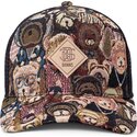 casquette-trucker-multicolore-et-noire-hft-crasy-sofa-bear-djinns