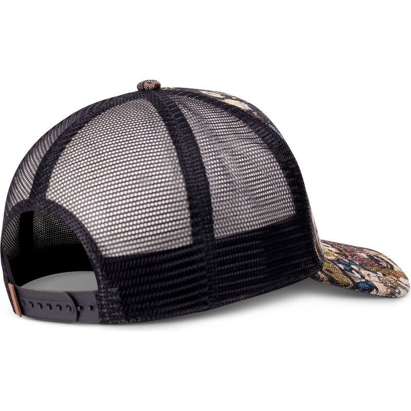 casquette-trucker-multicolore-et-noire-hft-crasy-sofa-bear-djinns