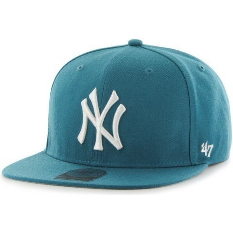 casquette-plate-verte-snapback-unie-mlb-newyork-yankees-47-brand