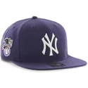 casquette-plate-violette-snapback-unie-avec-logo-lateral-mlb-newyork-yankees-47-brand