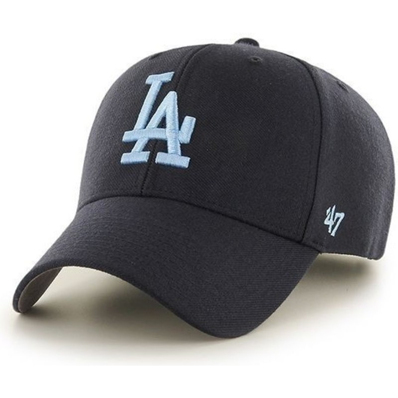 casquette-a-visiere-courbee-bleue-marine-unie-mlb-los-angeles-dodgers-47-brand