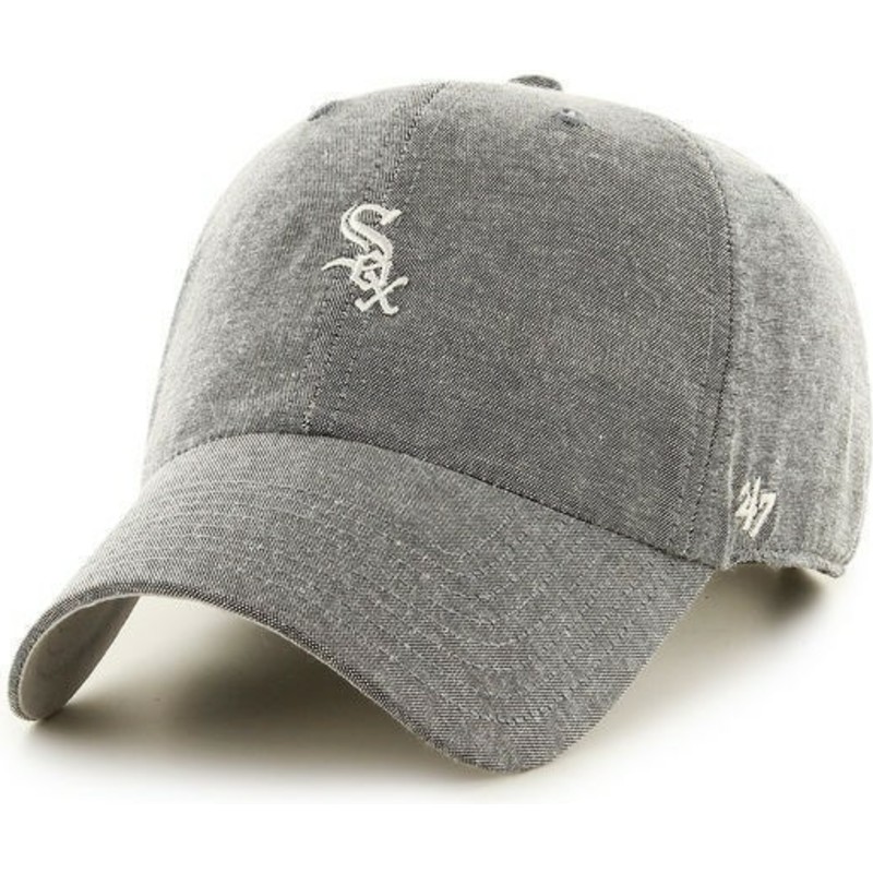casquette-a-visiere-courbee-grise-avec-petit-logo-mlb-chicago-white-sox-47-brand