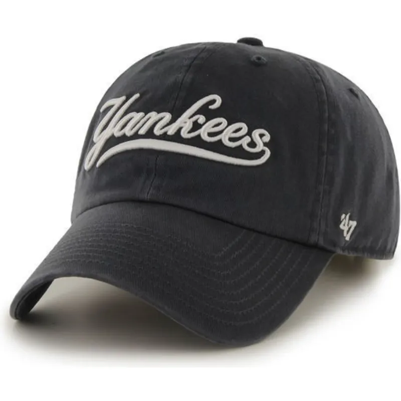 Casquette Baseball NY Bleue Et Noire Graphisme Seventies - Marque Heptys, Taille Unique, Neuf Avec étiquettes