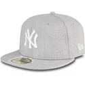 casquette-plate-grise-ajustee-pour-enfant-59fifty-essential-new-york-yankees-mlb-new-era