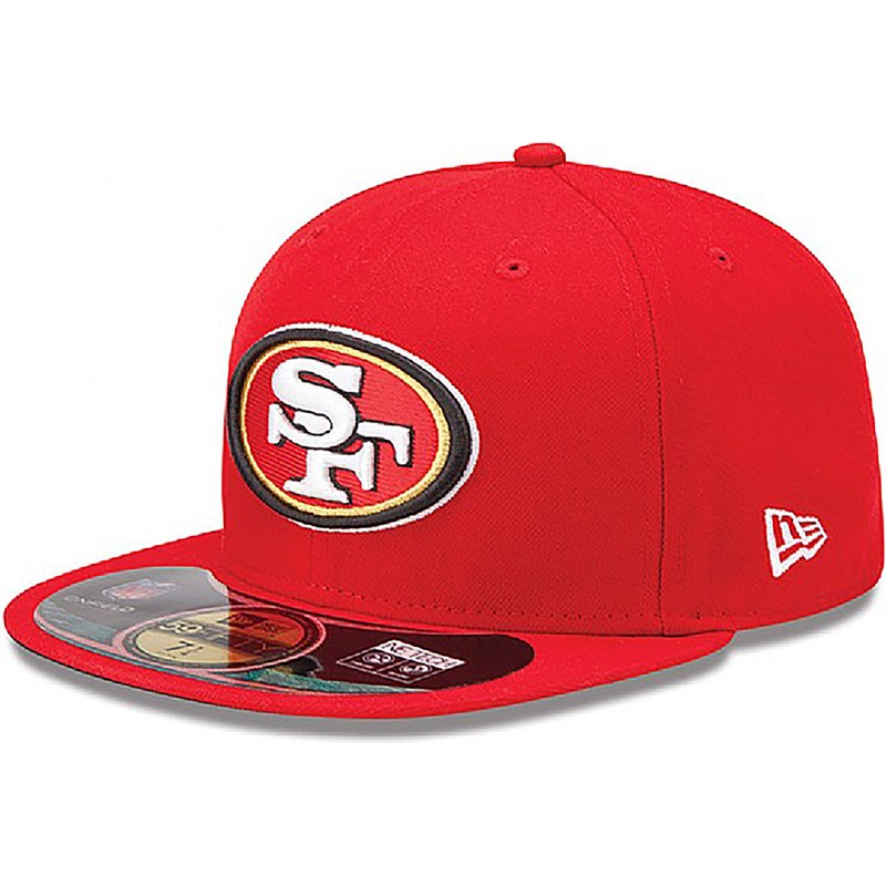 casquette-plate-rouge-ajustee-59fifty-authentic-on-field-game-san-francisco-49ers-nfl-new-era