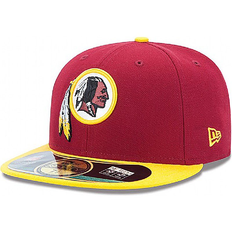 casquette-plate-rouge-ajustee-59fifty-authentic-on-field-game-washington-redskins-nfl-new-era